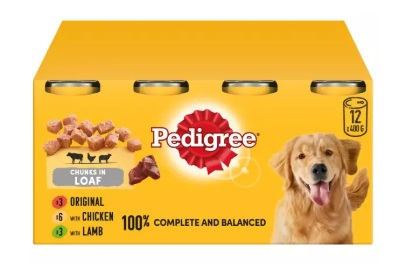 Pedigree Can Loaf 12x400g